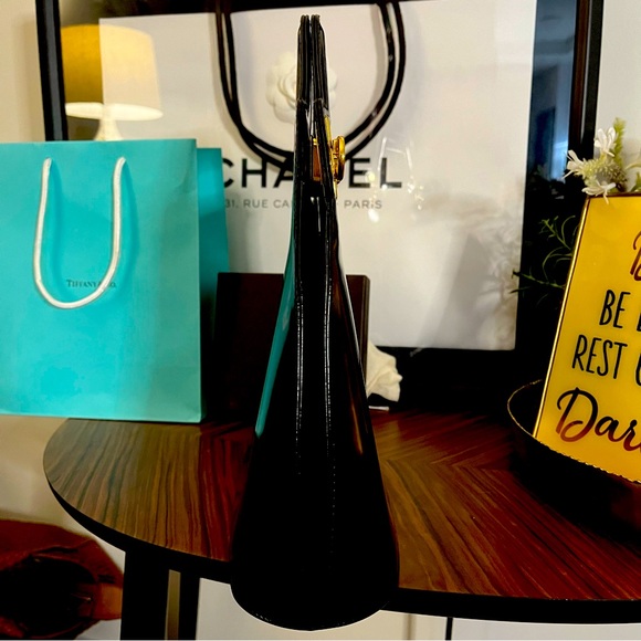 Salvatore Ferragamo Gancini Black Handbag - Picture 3 of 7